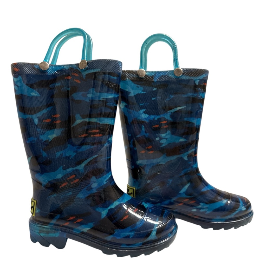 Western Chief Kids Camo Shark Lighted rain boots.